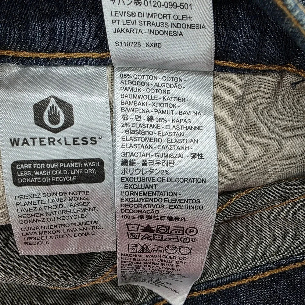 Levis 541 Athletic Fit Jeans Mens 44x29 High Rise Comfort Stretch Medium Wash